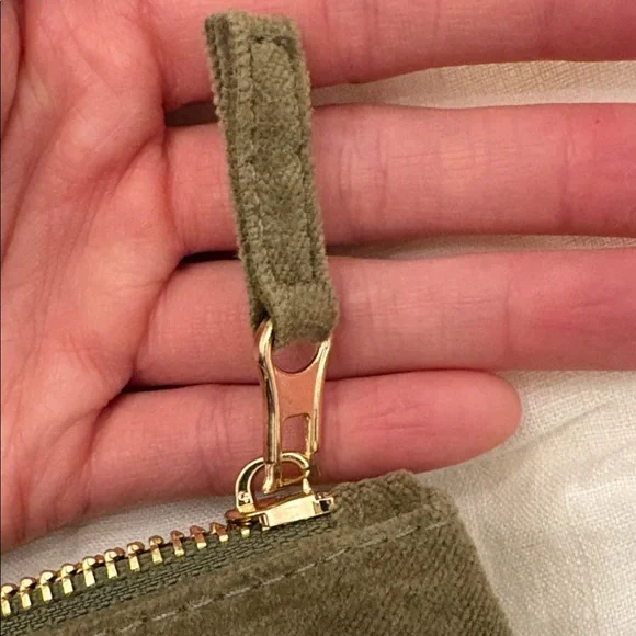 Sezane Olive Green Cosmetic Bag - Picture 5 of 9